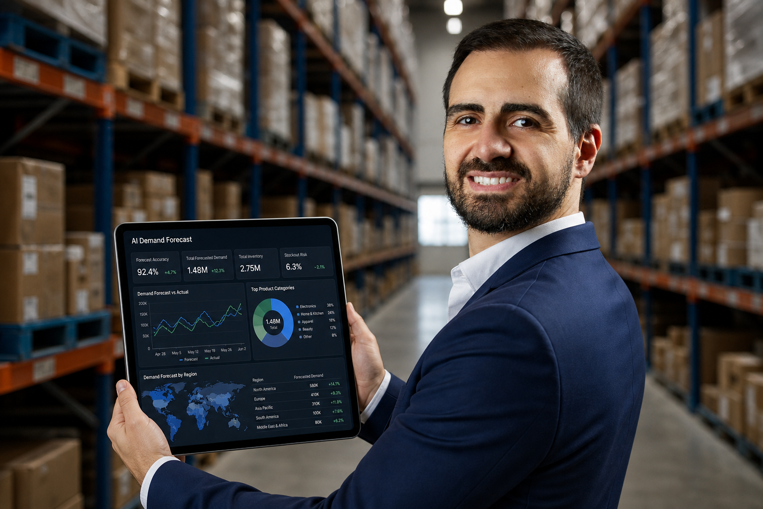 IA de previsão de demanda em tempo real